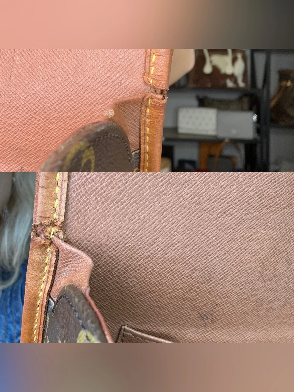 Louis Vuitton Marne GM Monogram Crossbody Bag VI0927 France 1997 COA - Picture 15 of 15